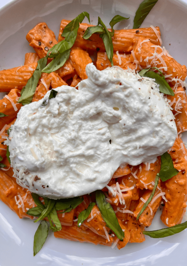 Creamy Tomato Pasta with Burrata