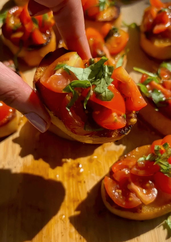 Bruschetta Recipe with Mozzarella