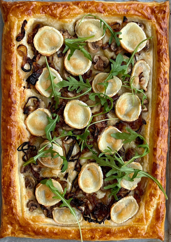 Goats cheese and Caramelised Onion Tart
