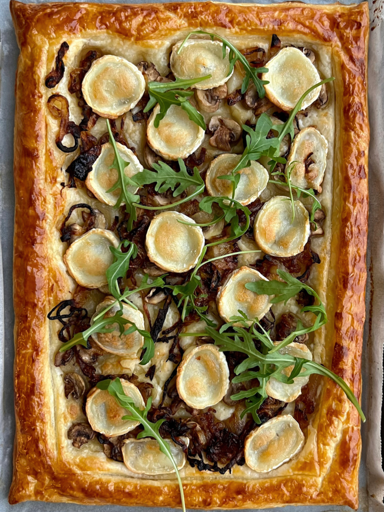 Caramelised Onion Goats Cheese Tart