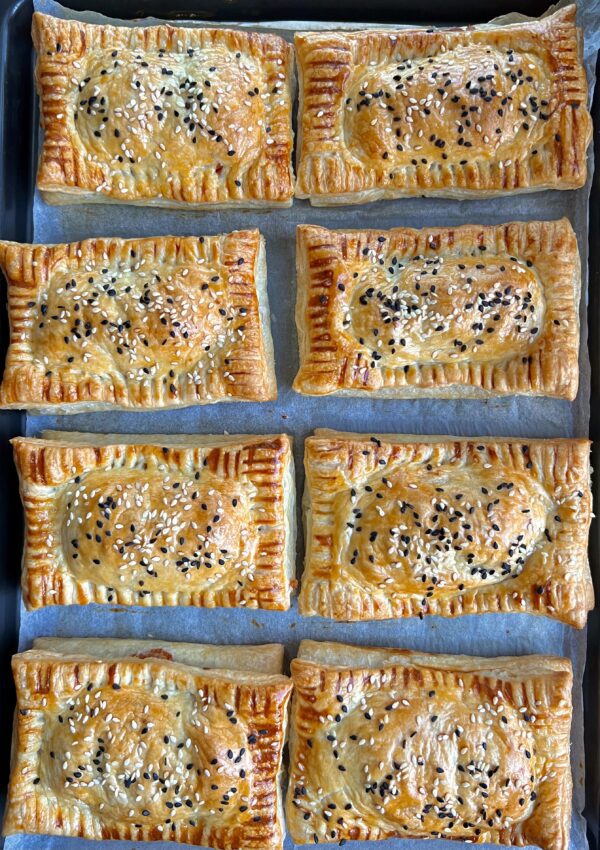 Cheese and Potato Puff Pastries