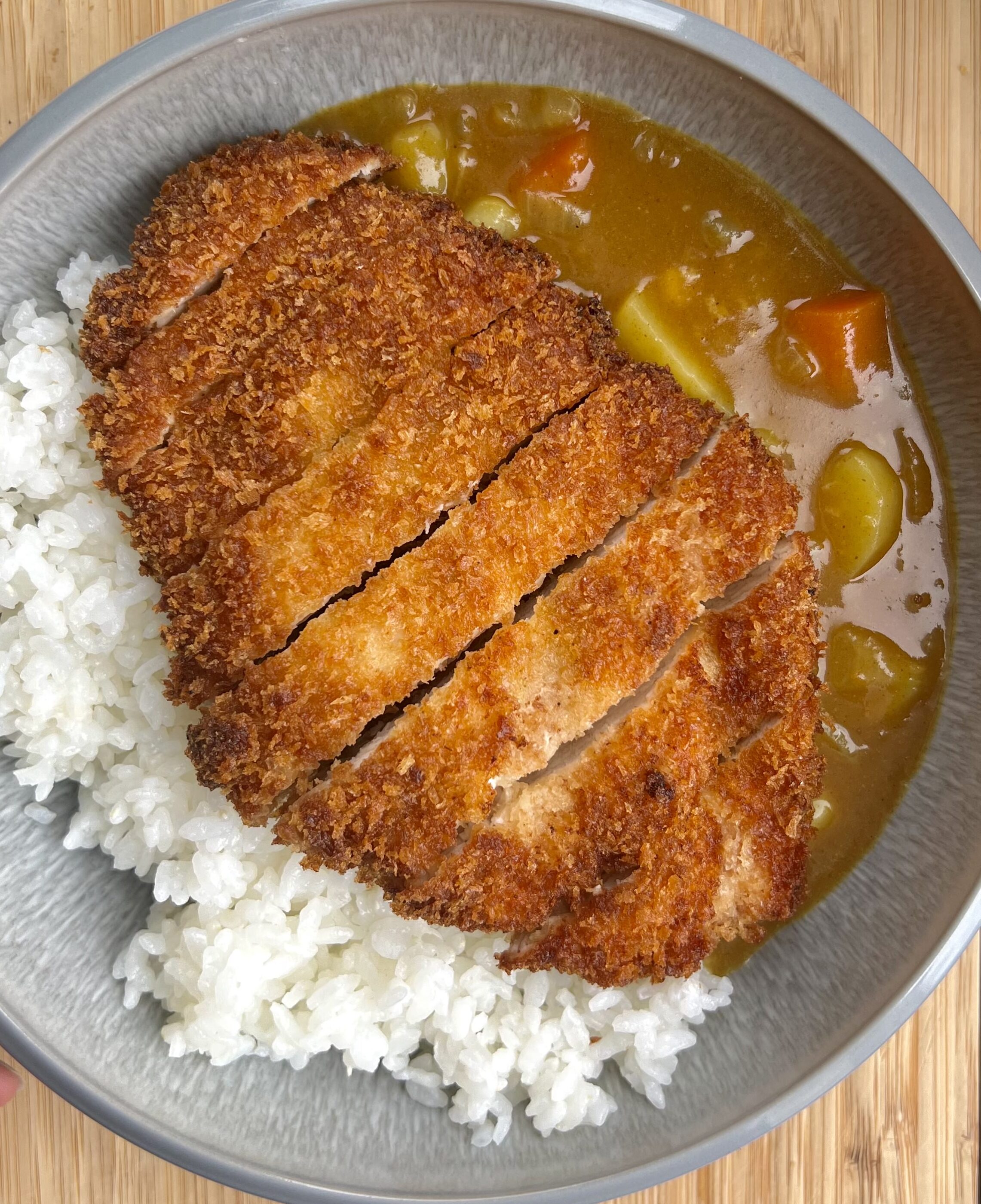 Katsu curry Birdseye view